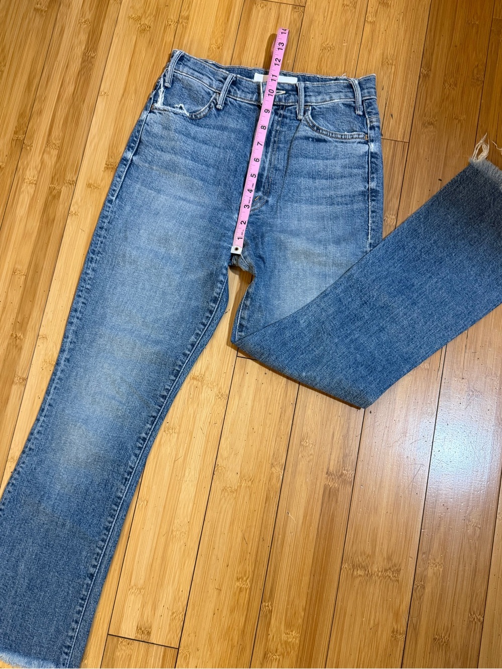 MOTHER SUPERIOR The Hustler Ankle Fray Jeans Size 25 - Picture 14 of 16